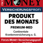 Focus Money Produkt des Monats Continentale Premium-Med