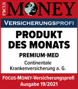 Focus Money Produkt des Monats Premium-Med Continentale Krankenversicherung